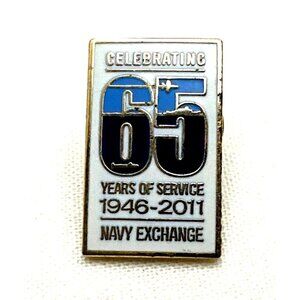 Celebrating 65 Years Navy Exchange Pin 1946-2011 Collectible Lapel Badge